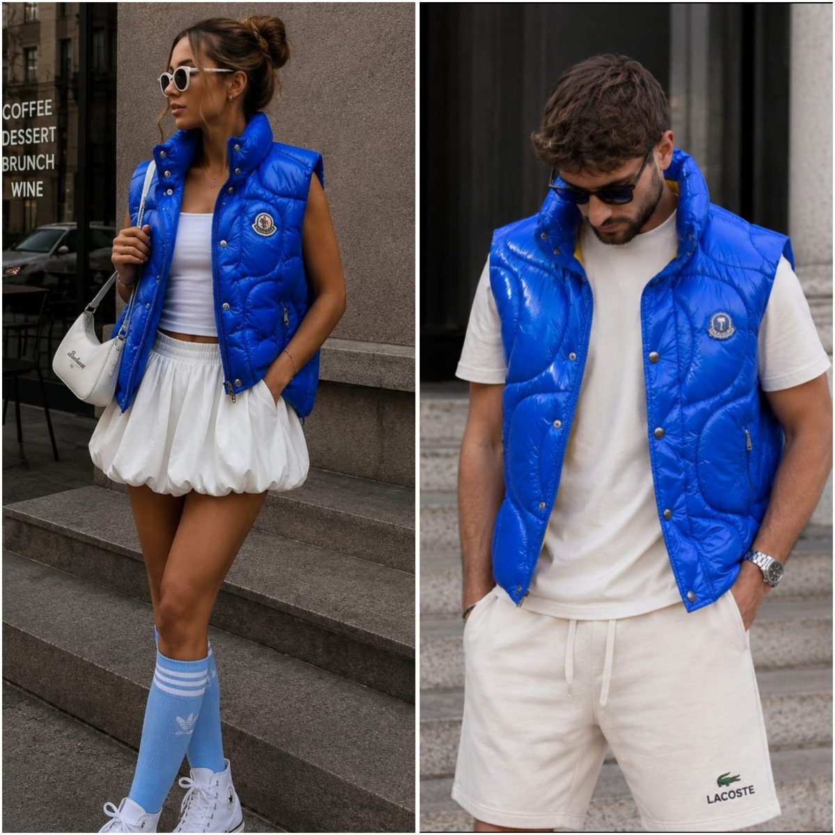 ๐ A statement blue vest made to stand out.