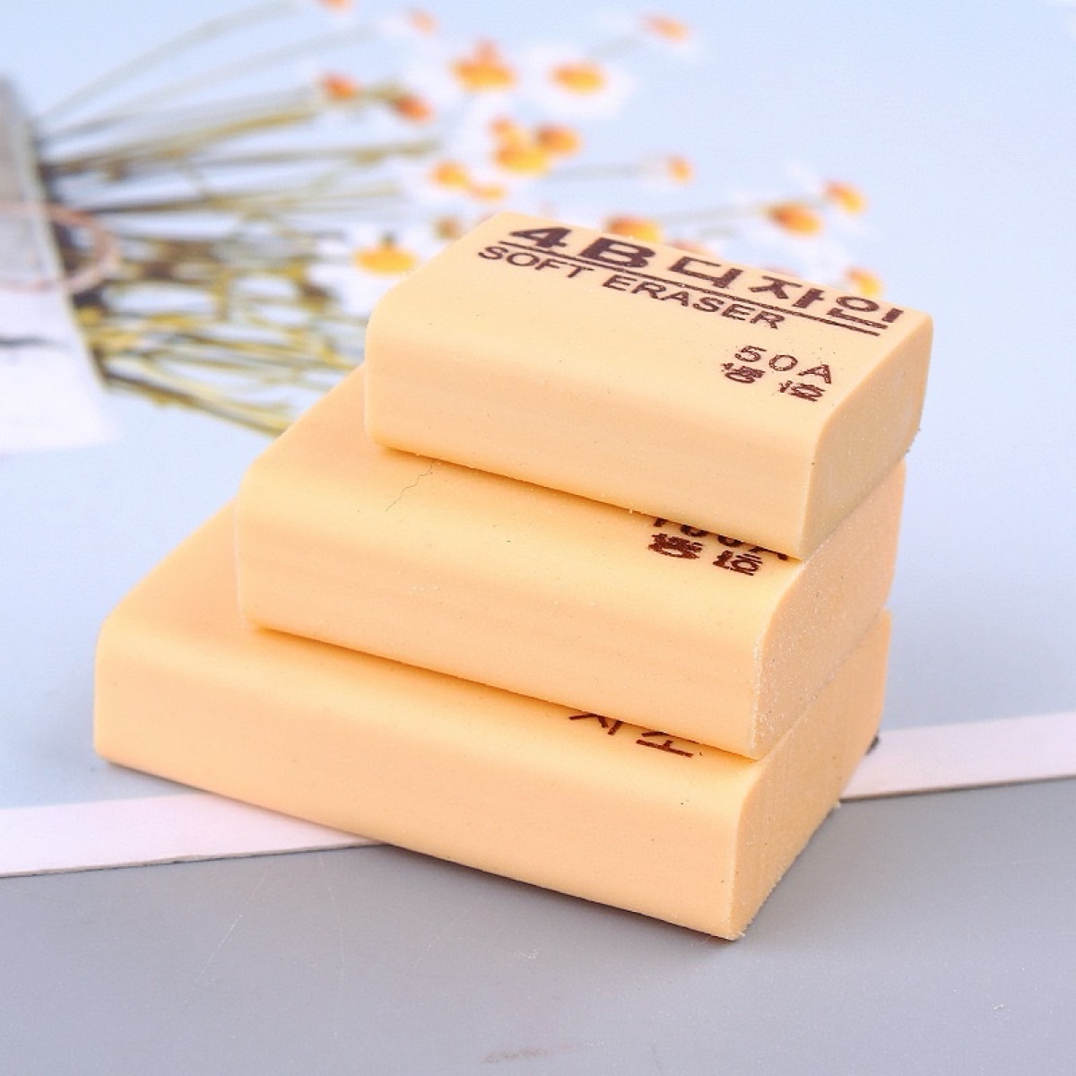 4B Soft Art Erasers | 3 Sizes (50A /100A /200A) | 30pcs per box