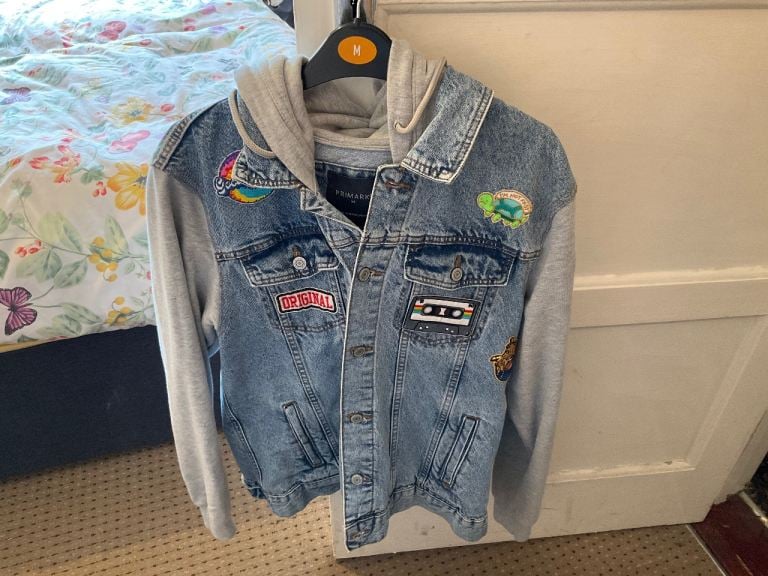 Vintage denim jacket, women's medium