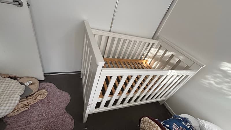 Cot with mattress