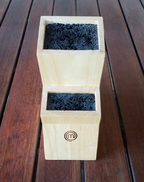 Chef knife set with block