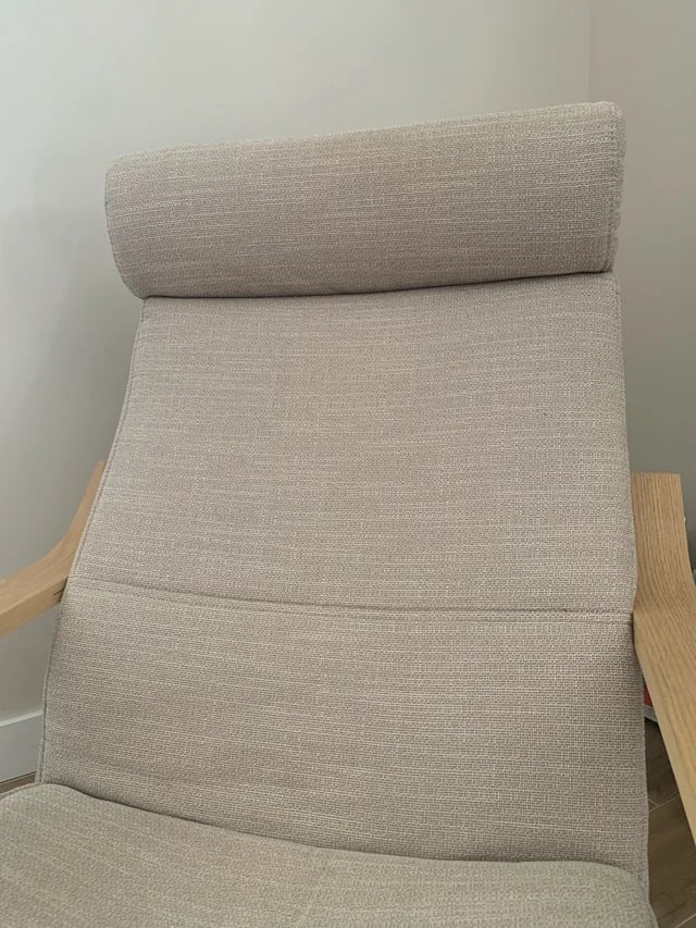 IKEA Poäng chair + footstool