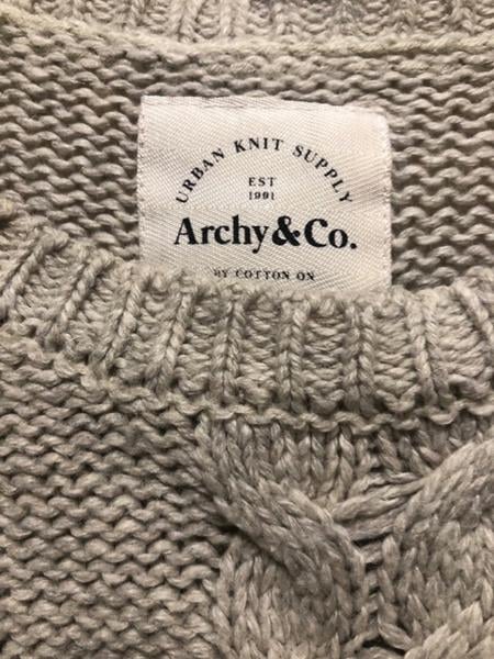 Aran wool jumper, cream, large