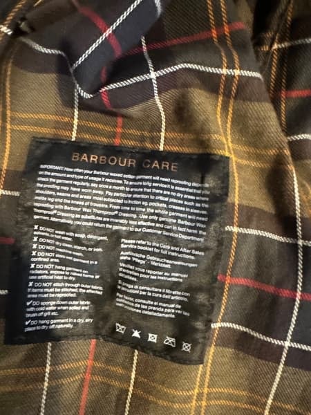 Barbour Bedale waxed jacket, size M