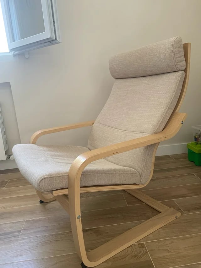 IKEA Poäng chair + footstool