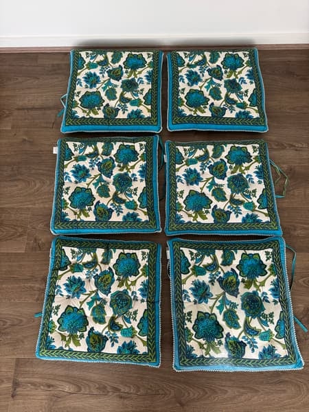 Cushion covers, set of 4, mustard